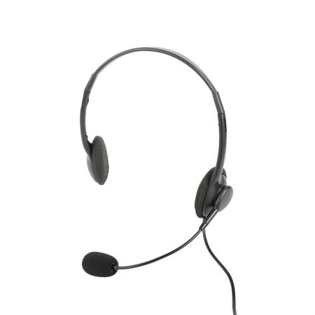 コールセンターおよび会議用のイヤーヘッドセットのエントリーレベルの軽量サイド - エントリーレベルのコミュニケーションヘッドセット。